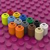 Non-Toxic [Funbrick]Brick Round 1X1 Open Stud Building Blocks Toys Kids Collection Souvenir Pretend Play Decoration Children City Moc