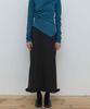 Majone Wool Frill Long Skirt_Brown