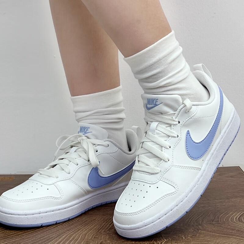 Nike Court Borough Low Recraft GS 'Summit White Cobalt Bliss' Sneakers