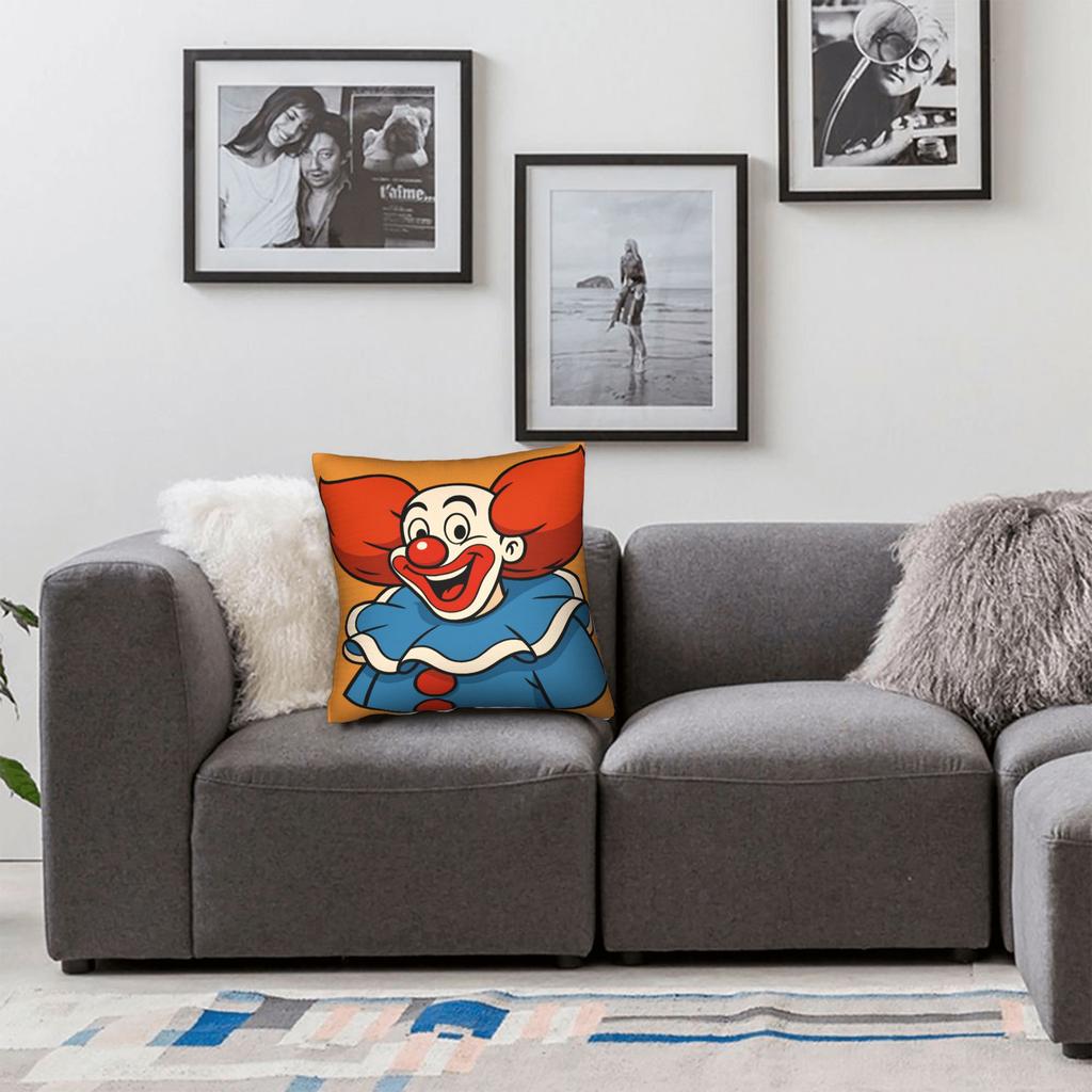 Funny Clowns B-Bozoeds Pillow Cover Comfy Cushion Cover Kawaii Pillow Case For Chair Sofa Home Decor