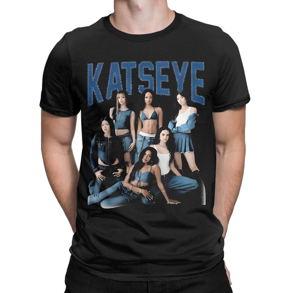 KATSEYE Kpop Girl Group Graphic Printed T Shirts Men Women  Pure Cotton  Tee Shirt Clothing