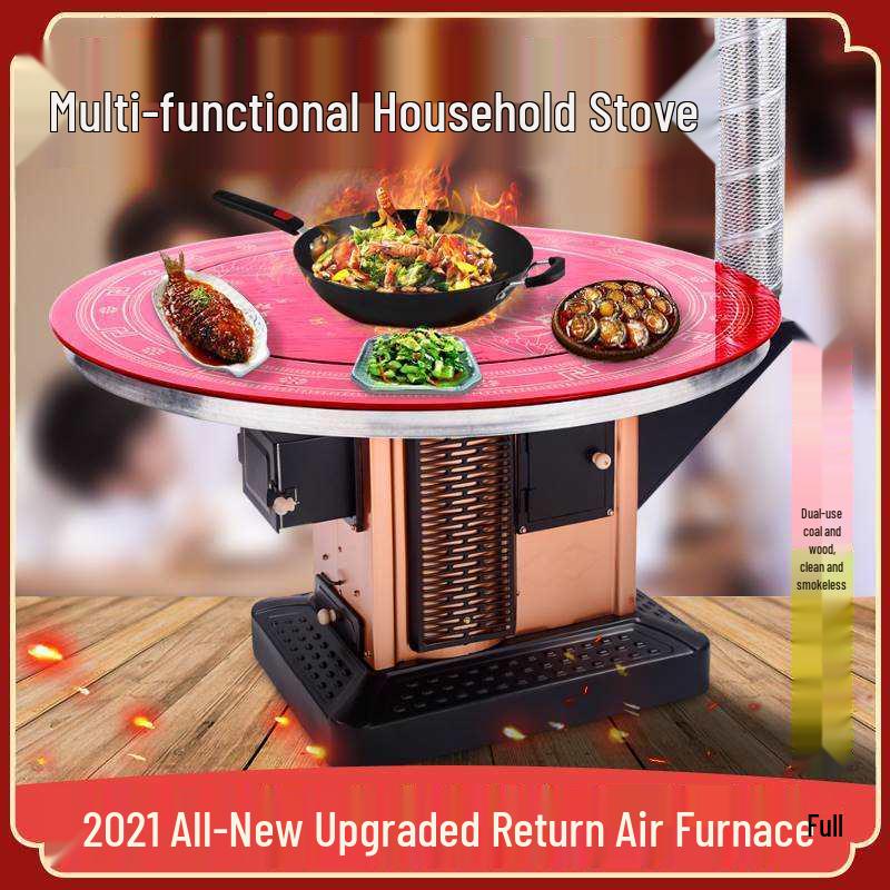 Indoor Coal and Wood Burning Stove for Heating