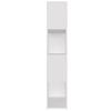 Bookshelf Room Divider White 31.5 X 9.4 X 49 In (80 X 24 X 124.5 Cm) Engineered Wood