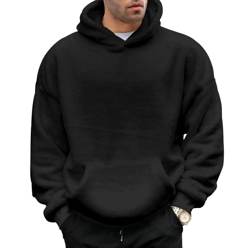 Men S Winter Casual Fleece Lined Hooded Pullover Sweatshirt