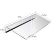 Clear Acrylic Keyboard Stand Tilted Mutli-Purpose Computer Keyboard Holder Silicone Anti-Slip Case Durable Keyboard Tray School