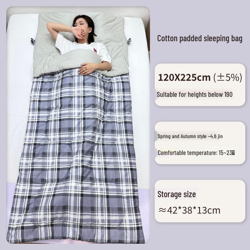 Sac de couchage en pur coton pour adultes - Chaleur et protection contre les taches pour la maison, les voyages, l'hôtel, la voiture et le camping en plein air.
