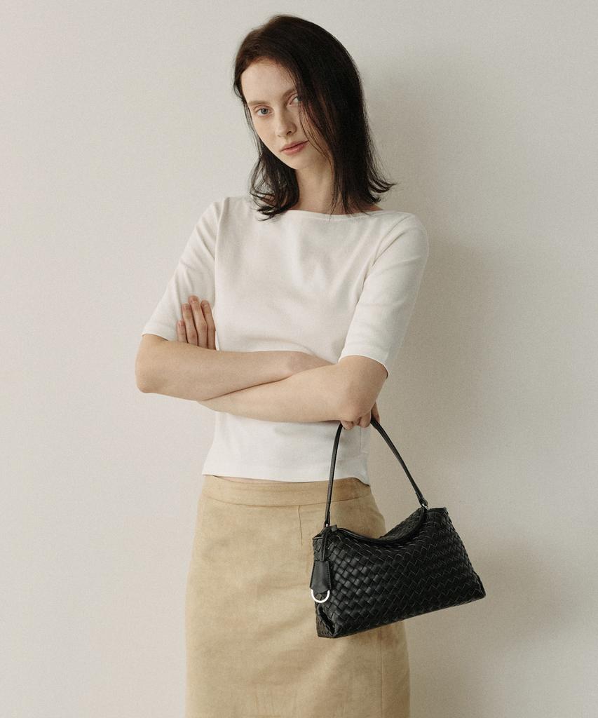 Moremorr Tresse Bag _ Black 3-Way Weaving Bag