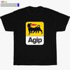 New Agip Racing Logo Black/White/Grey/Navy T Shirt Size S-5XL