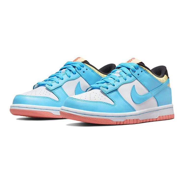 Kyrie Irving x Nike Dunk Low SE GS Baltic Blue Gum Kinder Sneaker Weiß DN4179-400