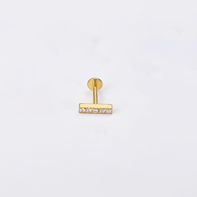 F136 Titanium Zircon Pendant Tragus Stud Cartilage Piercing Jewelry