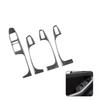 4Pcs Window Lift Switch Trim Cover for Volkswagen Jetta 2011-2014 Carbon Fiber