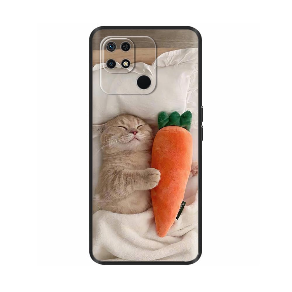 For Redmi 10C Case Cute Cartoon Soft Liquid Silicone Phone Housing For Xiaomi Redmi 10C Back Cover redmi10C 10 C Cases Fundas