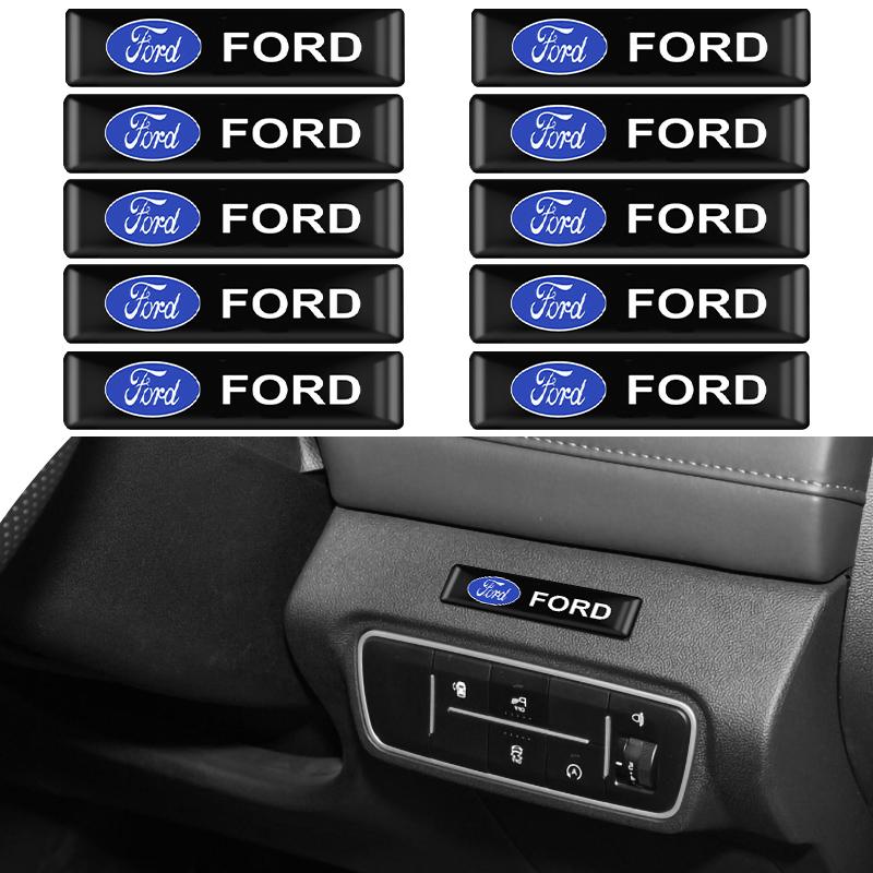20/10 Piezas Pegatinas de Emblemas de Epoxy para Coche Estilo 3D Accesorios de Decoración Para Ford Ecosport Edge Focus Ranger Mondeo Mk4 Escape Fiesta Kuga