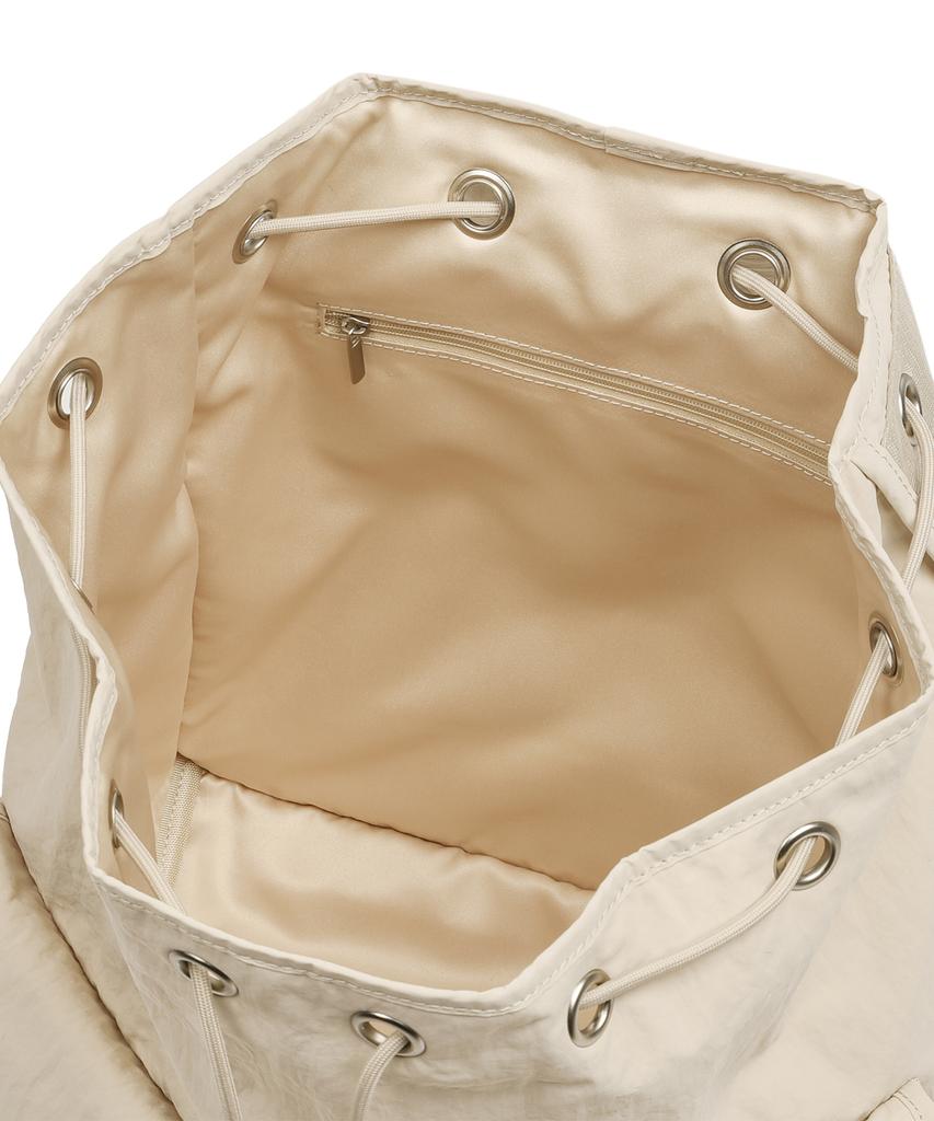 Lmr Floral Logo Light Two-Pocket Backpack Cream