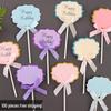 Cloud-Themed Writable Birthday Cake Topper & Greeting Card Accessory