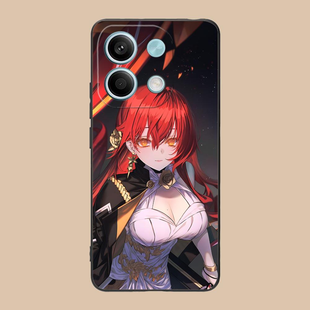 HSR Himeko Matte TPU Mobile Phone Case for POCO M7 M6 M5 M4 M3 X7 X6 X5 X4 X3 Pro GT 5G Colorful Printing Cover