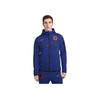 Sweat à capuche Windrunner à fermeture éclair intégrale en Tech Fleece avec broderie logo pour homme Hoodies Bleu Marine Profond FJ8158-455