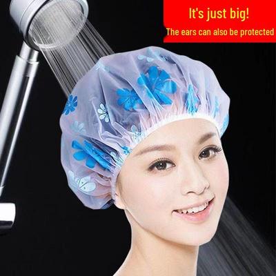 Colorful Extra-Large Waterproof Bath Cap - Extra Thick & Dustproof, Anti-Oil, Dry Hair Shower Cap Mask