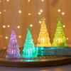 1 buc Lumină LED Cadou de Anul Nou Decorațiune de Crăciun Lumină de Noapte Electronică Ornament Strălucitor pentru Birou Brad de Crăciun Cristal