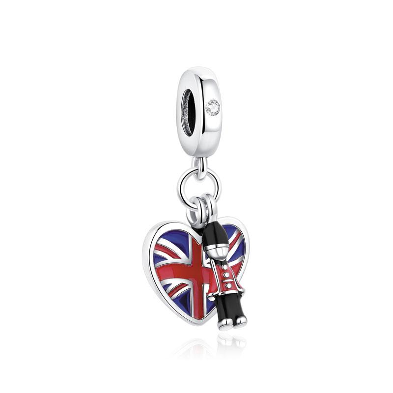 Original Copper Charms Camera Suitcase London Bus Love Beads Fit Brand Bracelets Necklaces Jewelry For Women