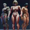 In Stock Attack On Titan Amazing Yamaguchi Revoltech Nr068 Female Titan Annie Leonhart Figure Gk Collection Model Toy Gift