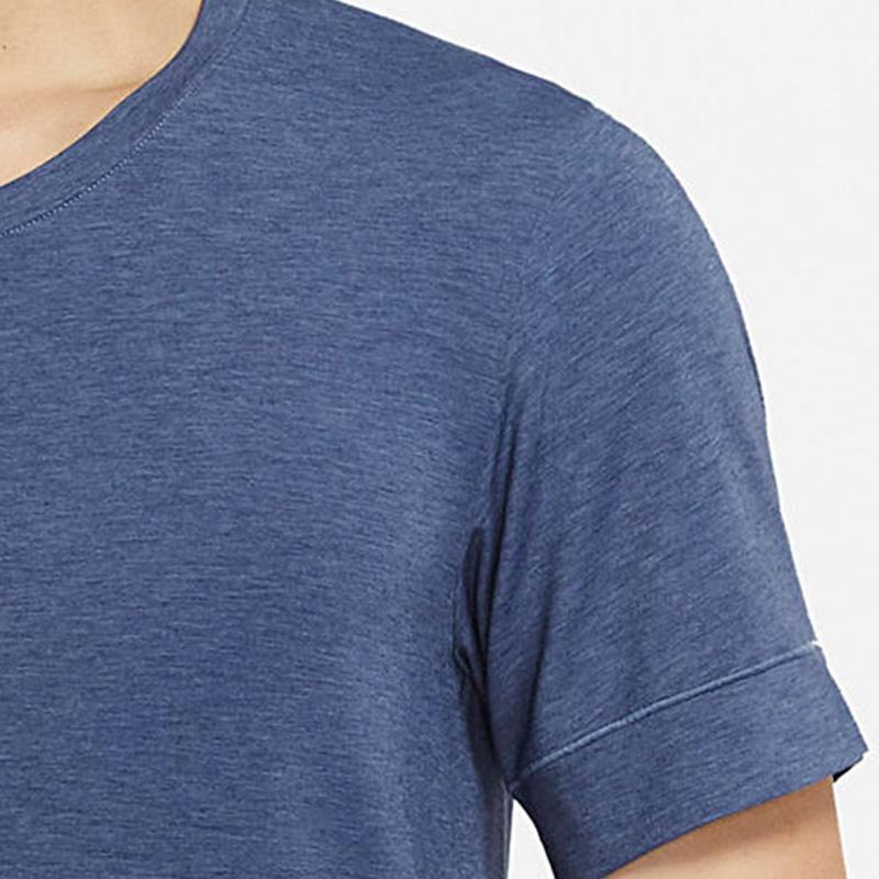 Nike T-shirts Heren Donkerblauw Ronde Hals Normale Rechte Pasvorm BV4035-410