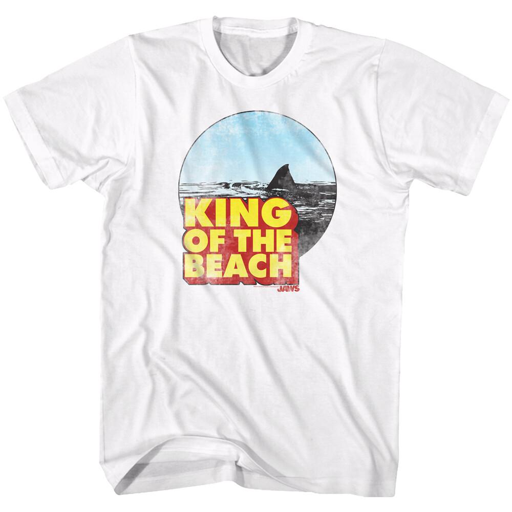 Jaws 70's Thriller Movie King Of The Beach Shark Fin Open Water Men's T Shirt Unisex T-Shirt