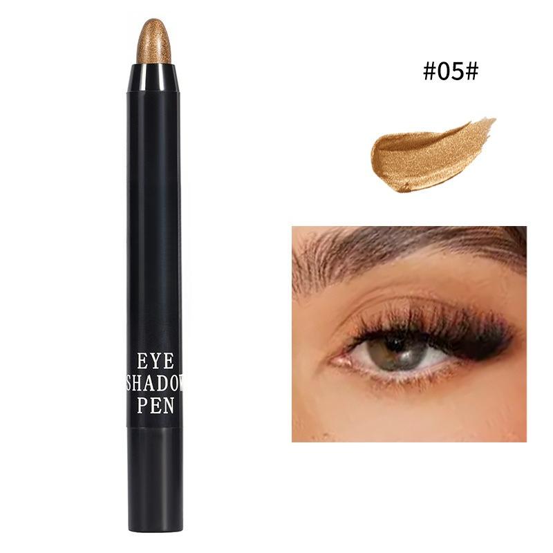 Eyeshadow Pen High-gloss Pearlescent Brightening Explosive Lazy Silkworm Pen Flashing Eye Shadow Stick Makeup