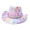 Farbe Westlicher Cowboyhut Mode Pfirsichherz Zylinder Hut Herren und Damen Feier Party Party Jazzhut