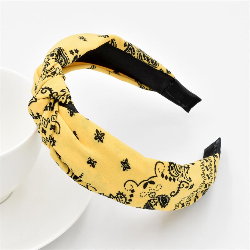 Chic Floral Printed Headband for Women Polka Dot Hairband Fashion Hair Accessory for Girls Daily Use