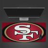 49ers Logo Mouse Pad, Large Gaming Desk Mat, Non-slip XXL Mousepad for Laptop & Tablet, Mini PC Playmat with Stitched Edges