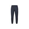 Solid Color Logo Marked Cuffed Fitness Knitted Sports Pants Men Bottoms Dark-Blue A11M411604FNV