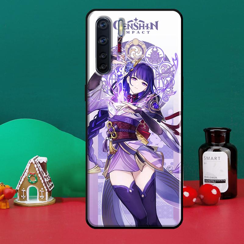 Genshin Impact Raiden Shogun Baal OPPO A15 A83 A91 A93 A1K A3S A5S A52 A72 A54 A74 A94 A31 A5 A9 A53S 2020 Telefon tok