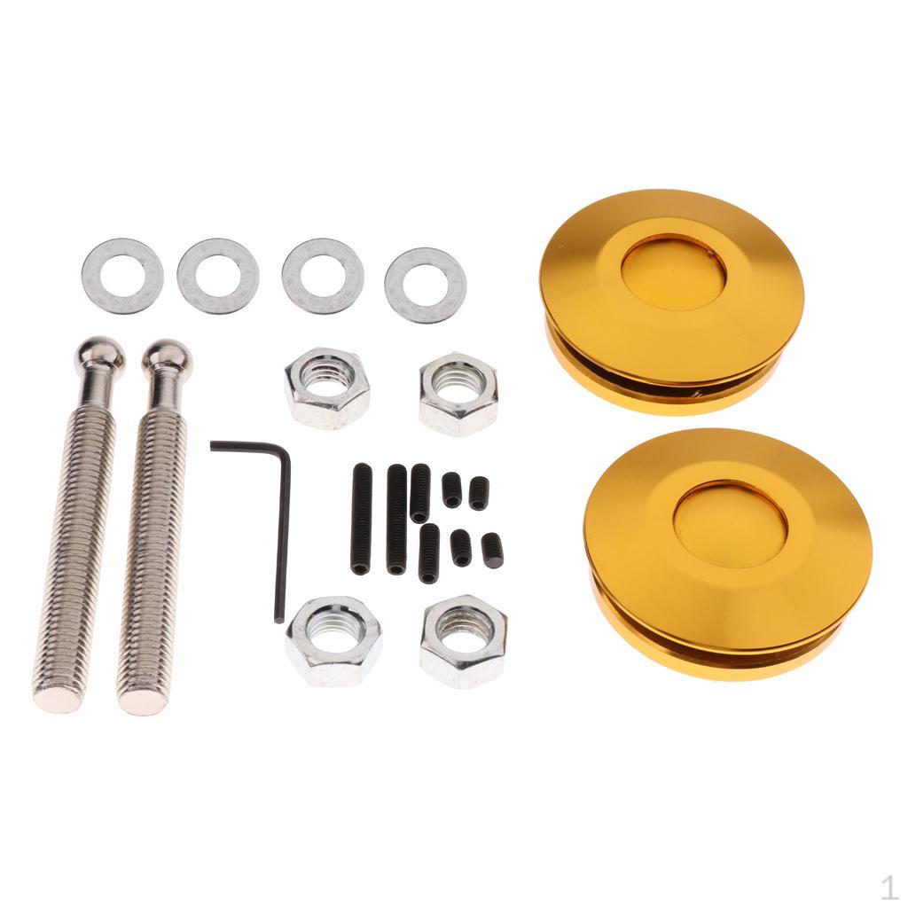 2 Pieces Car Hood Bonnet Pins Kits