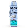 1PC Back To School Monster Pattern 750ml Color Plastic Sports Water Bottle Leakproof Flip Straw Lid Suitable for Sports Office Home Use