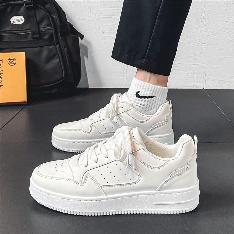 Modne Oryginalne Męskie Sneakersy Modne Buty Skateboardowe Nowe Skórzane Buty Casualowe dla Mężczyzn Platforma Buty Sportowe do Biegania Białe Buty Tenisowe