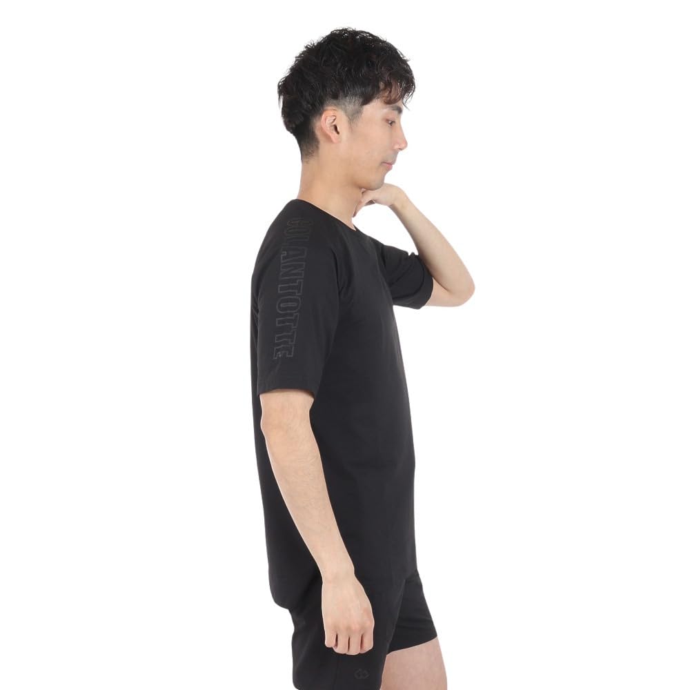 Colantotte Chemise de conditionnement pour baseball Épaules courtes Logo DBDAB31 Protection UV Séchage rapide (Noir/L/Homme)