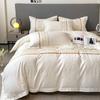 Set di biancheria da letto in seta, lenzuolo, copripiumino, federa, set da quattro pezzi, set da tre pezzi.