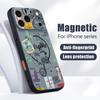 Magnetický Pre Magsafe Puzdro Pre iPhone 17 Pro Max Cestovný Štítok Vzor Pamiatok Kožený Pocit Kryt Pre iPhone 16 15 14 13 Pro Max