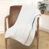 Recycled Cotton Blanket 140x200 Cm PIERRE Gray, by Soleil d'Ocre