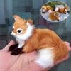 1 Stück Simulations-Tier Füchse Plüschtier Puppe Fotografie für Kinder Kinder Geburtstagsgeschenk Kinder Kinder Geburtstagsgeschenk