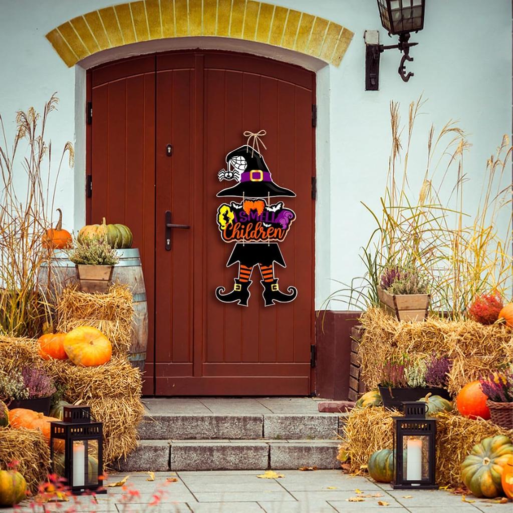 Halloween Hangend Bord Feestelijke Pompoen Vleermuis en Schedel Ontwerpen voor Huis Deur Muur Tuin Decoratie Decor Feest Buiten Binnen Benodigdheden