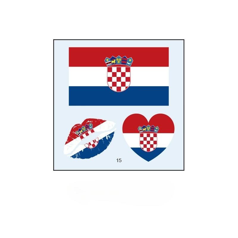10 KUSOV Nové Tetovacie Nálepky Vlajky Majstrovstiev Sveta Futbalová Hra Hry Tetovacie Nálepky Make-up Nálepky na Tvár