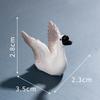 Miniature Swan Figurine Small Garden Decoration DIY Accessories for Terrariums Desktop Ornaments Car Decoration Unique Resin Craft