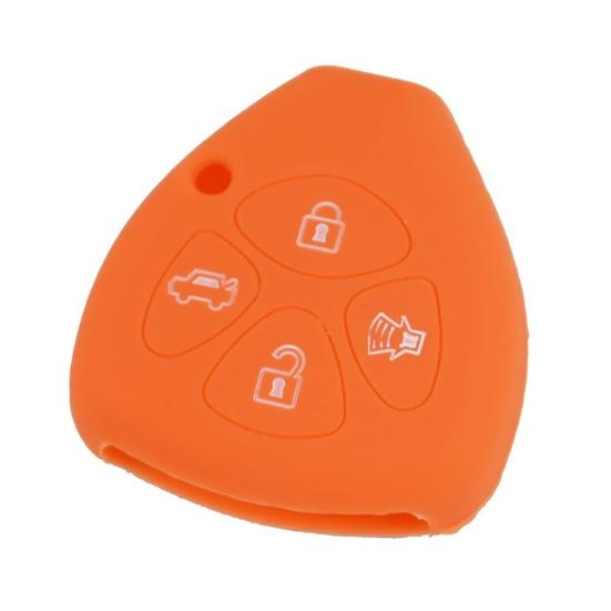 4 Buttons Silicone Remote Car Key Fob Protection Cover Case for Toyota Crown