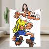 Mort & Phil Mortadelo Y Filemón Blanket Quality Super Soft  Throw Blanket Spring Camping Outdoor Comfortable Bedspread