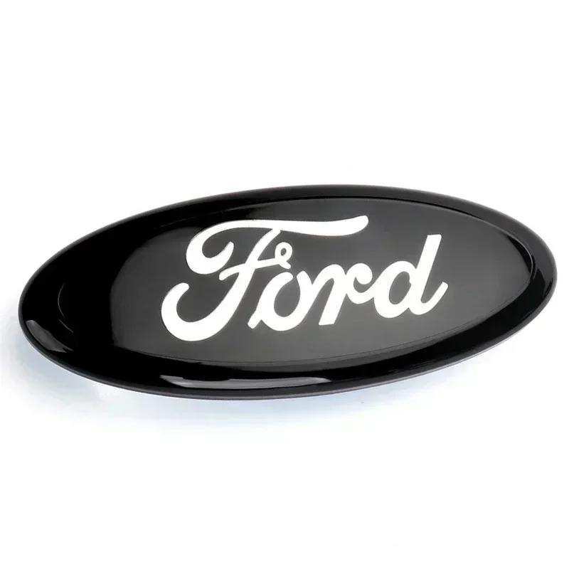 12,5X5CM Naklejka z emblematem na przód i tył samochodu, emblematy na bagażnik do Ford F150 Edge Kuga Fiesta Mondeo Transit Focus Fusion Ecosport
