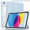 For iPad Case with Pencil Holder Tri-Folding Acrylic Clear Back Smart Cover for iPad 11th Generation 11 Inch A16