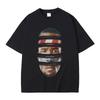 Streetwear ראפר פרנק ערוץ כתום הדפס גרפי חולצות אוקיינוס ​​חולצות טריקו אוברסייז בלונדינית היפ הופ וינטג' גברים חולצות בלונדיניות