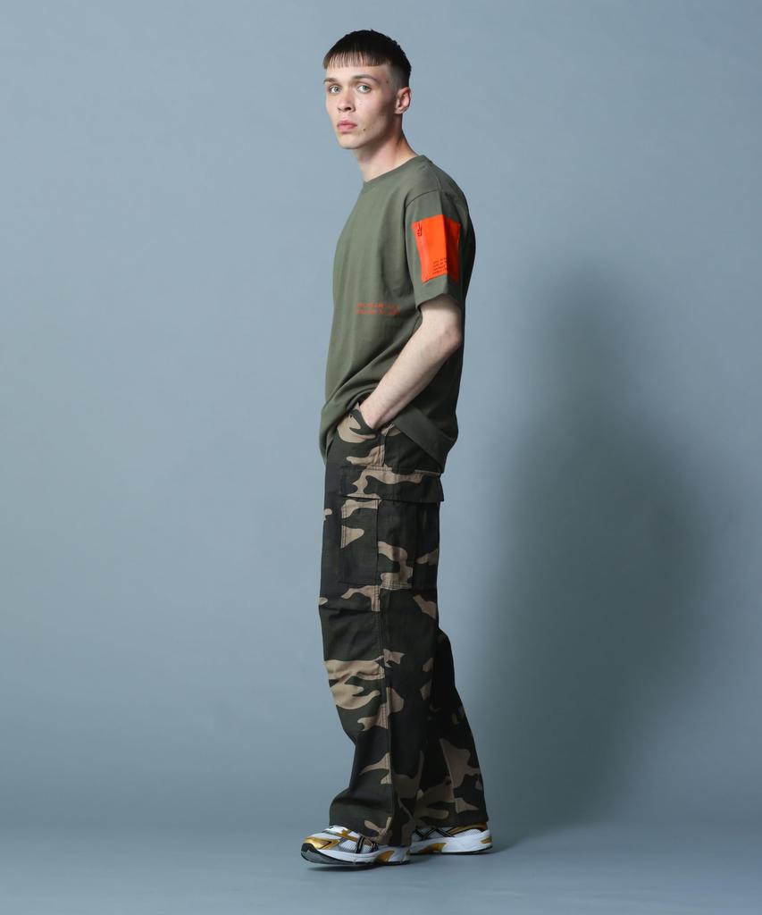 AVIREX REMODEL DESIGN CREW NECK T-SHIRT M olive 783-3934025